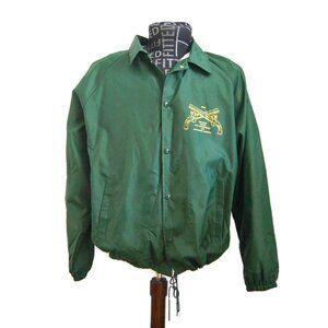 Vintage Auburn Sportswear Green Lightweight Jacket Made in USA Military Police